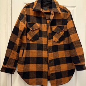 RDI Black and Orange Plaid Jacket